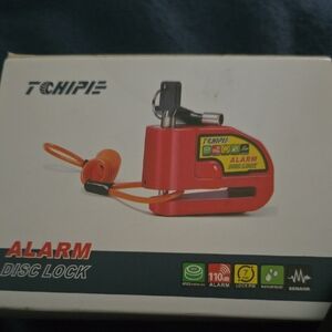 Chipie Bright Red Alarm Disc Lock